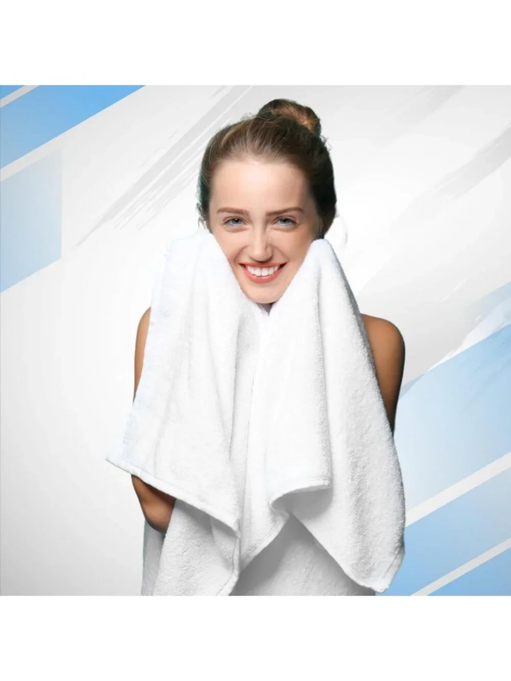 Luxurious 100% Cotton 8-Piece Bath Towel Set - Soft, Absorbent, Quick-Dry Towels